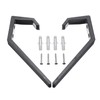Newyuan 2 Pieces Motorcycle Helmet Holder Hooks Jackets Bags Fabric