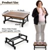 ZAVOOS Wood One Step Stool, Anti-Slip Bed Steps Stool for