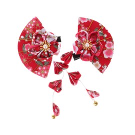 BIUDECO Tassel Headdress Hair Clip for Women Girls Japanese Style Headpiece Hair Accessories for Teen