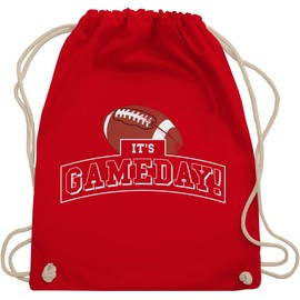 Shirtracer - Gym Bag Backpack - It's Gameday Vintage Football, 4 Red