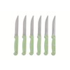 Core Kitchen Set of 6 Colorful Kitchen Steak Knives -