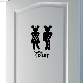 Epic Modz Inspired Toilet Washroom Sticker Man Women Girls Boys Wall Door Decoration Bathroom Restroom