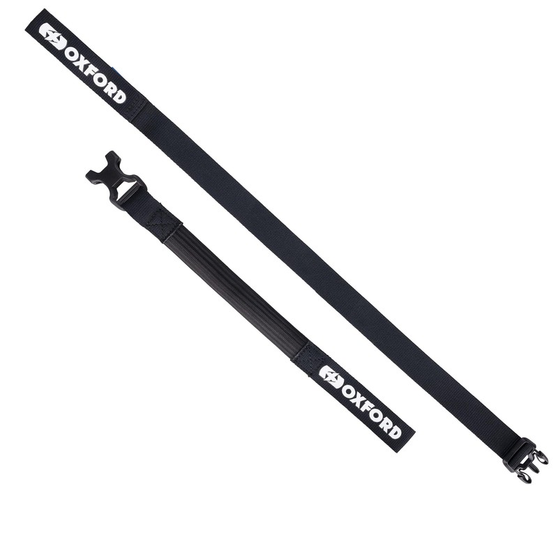Atlas B-Clip (Pair), 26mm x 2.0m, Black. Motorcycle Adjustable Luggage