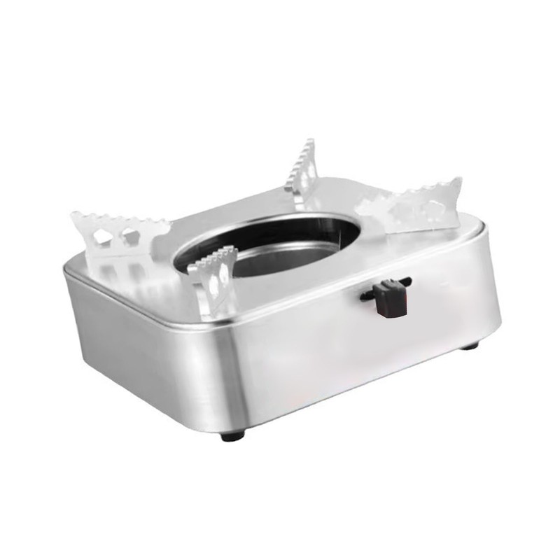 Square Camping Stove Fast Heating Adjust Fire Portable Alcohol Burner