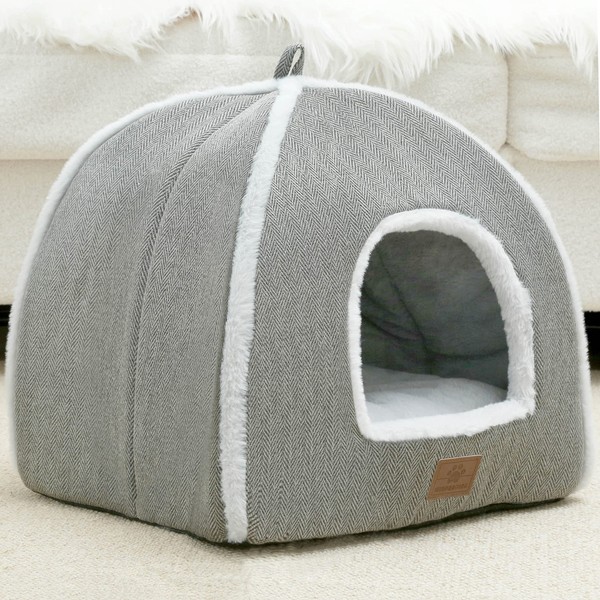 cat beds for Indoor Cats, Foldable cat Bed cave, cat