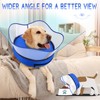 Supet Raised Inflatable Dog Cone Collar to Stop Licking, Soft