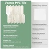 Vamos Tile Glossy Wood Grain Backsplash Tile Peel and Stick,