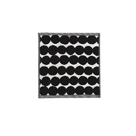 Räsymatto Mini Towel, 30 x 30 cm, White, Black