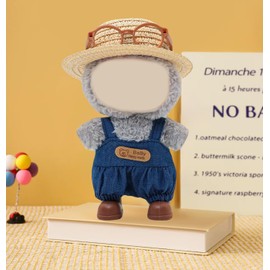 Doll Clothes Set for 17cm Doll, Black Outfit Set Compatible with 17cm, Adorable Doll Clothing Accessories Set, Cute Clothes for Dress up Unique Style, No Doll Included (Dark Blue)