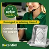 Boxential 25 Pack 8.6" x 6" Grill Drip Pans Compatible