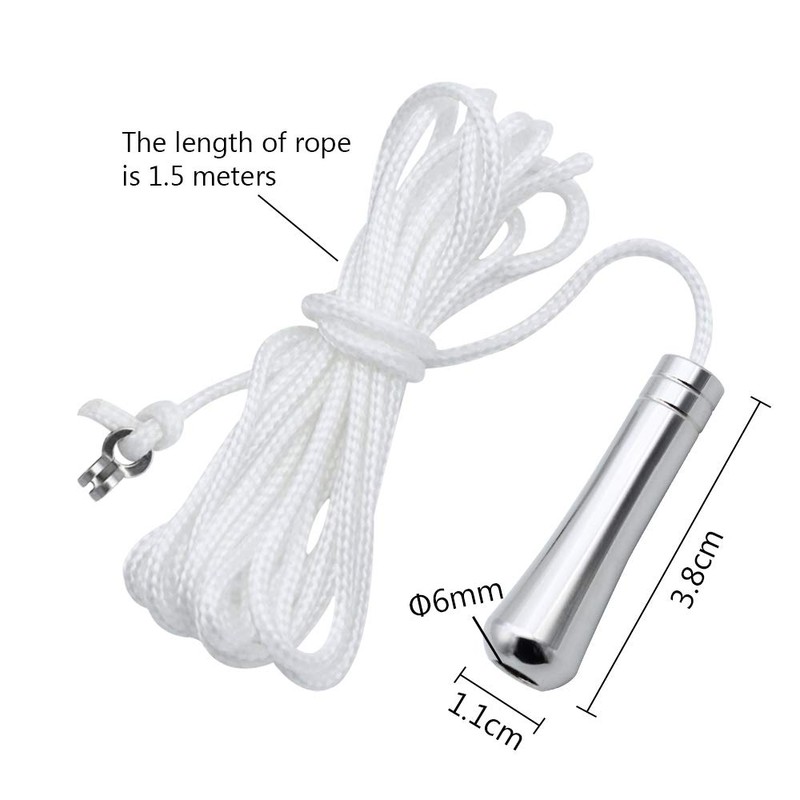 LumenTY Pull Cord Chrome Light Pull Light Pull Cord Extension150cm