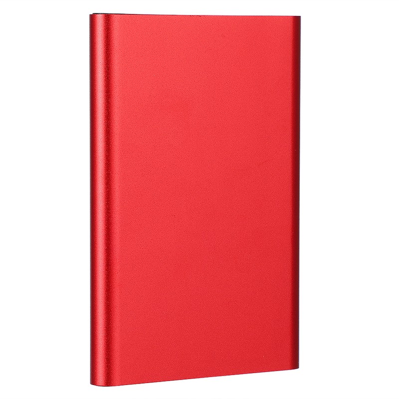 TYPE C Mobile Hard Disk External Red Metal Case for