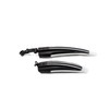 vhbw Bicycle Mudguard Set, Black/White, Compatible with 24 Inch and