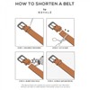 ROYALZ Antique Vintage Leather Belt for Men Buffalo Leather Made
