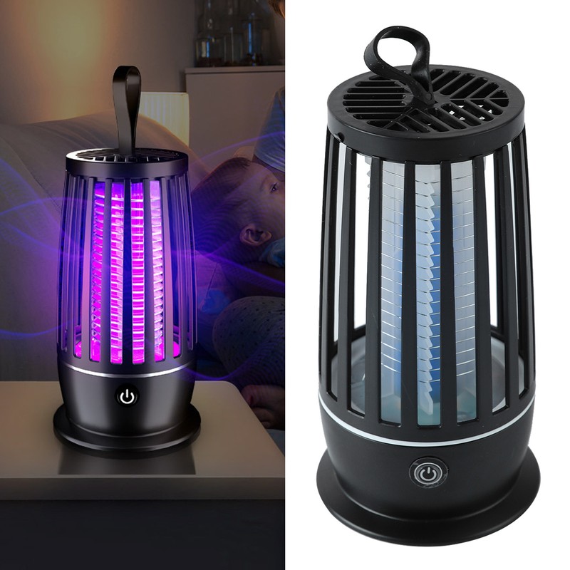 Electric Fly Killing Light PP USB Rechargeable Silent Fly Trap