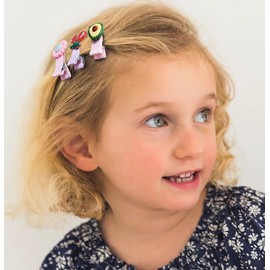 60Pcs Baby Clips, Small Alligator Hair Clips, Baby Barrettes for Fine Bair, Mini Fruit Animal Flower Hair Clips Set, 4-6 Years Girl Cute Hair Accessories (Flower)