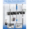 AceMining Broom Holder Wall Mounted, 5 Holders and 6 Hooks