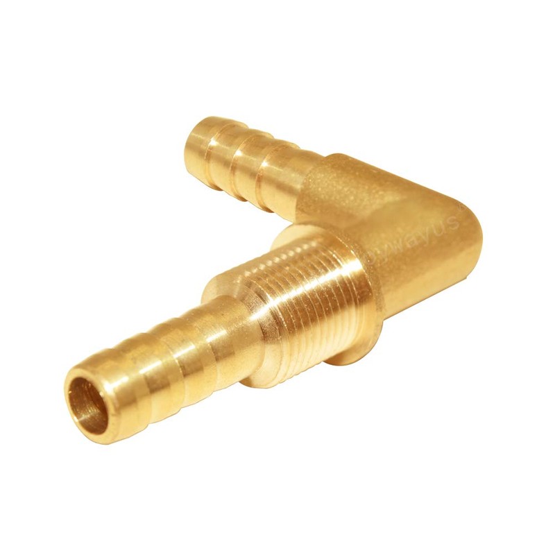 Joywayus 5/16 x 5/16 Hose Barb Thru-Bulk Head Hex Union