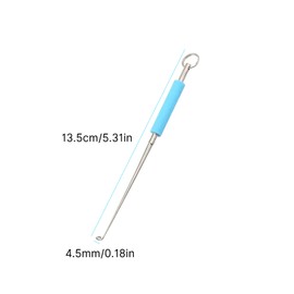 Acpetdr 4 Pieces Stainless Steel Fishing Hook Remover - Portable Fish Hook Detacher Unhook Extractor Tool Kit for Saltwater and Freshwater Fishing Accessories