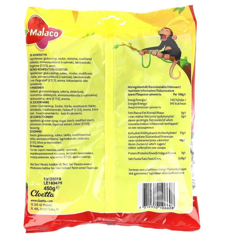 Malaco Djungelvrål Swedish Jungle Roar 450g / 15.87 Oz (Soft