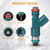 AISHAN 6PCS Fuel Injectors 4 Holes Compatible with Volvo S80