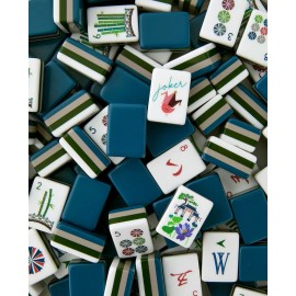 ,Acrylic Luxury Mahjong,American Mahjong Set with 160 Tiles, Custom 4-Layer American Mahjong Tiles,Hand-carved MahjongColor: Deep Purple