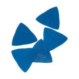 Ecopick Durable 6-Pack Triangle Guitar Picks 0.80mm Medium Thickness, Color Blue