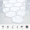 10-Sheet Hexagon Peel and Stick Kitchen Backsplash Tiles,Honeycomb Waterproof Self-Adhesive