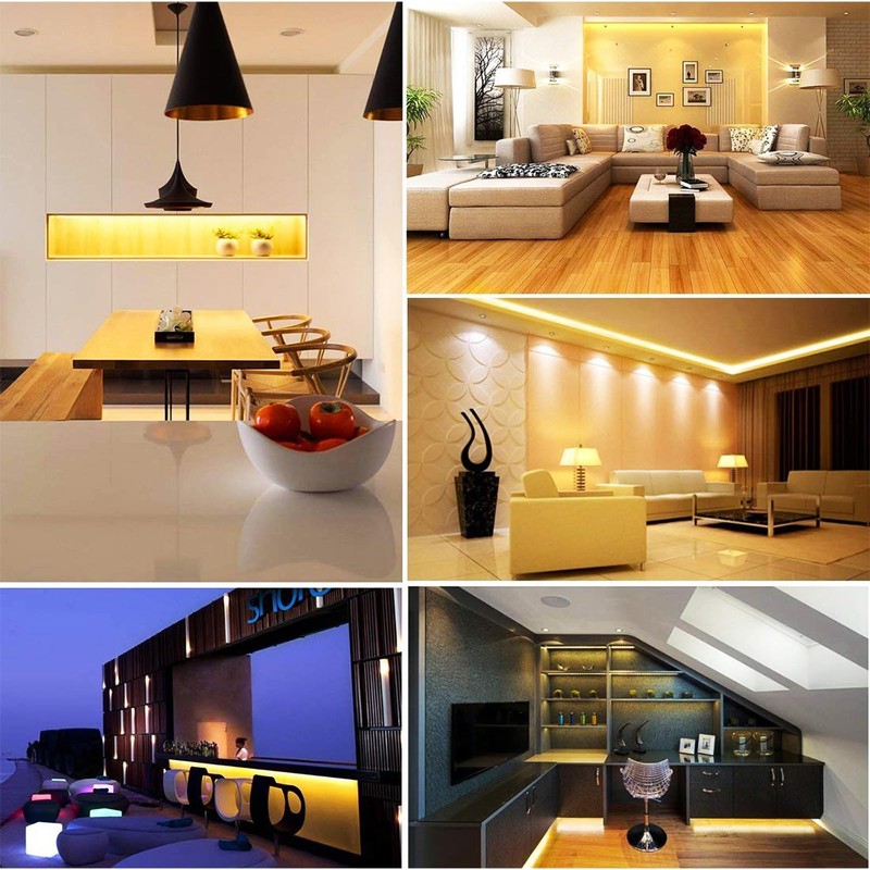 3mm COB Strip Light, DC 12V Natural White 16.4ft Flexible