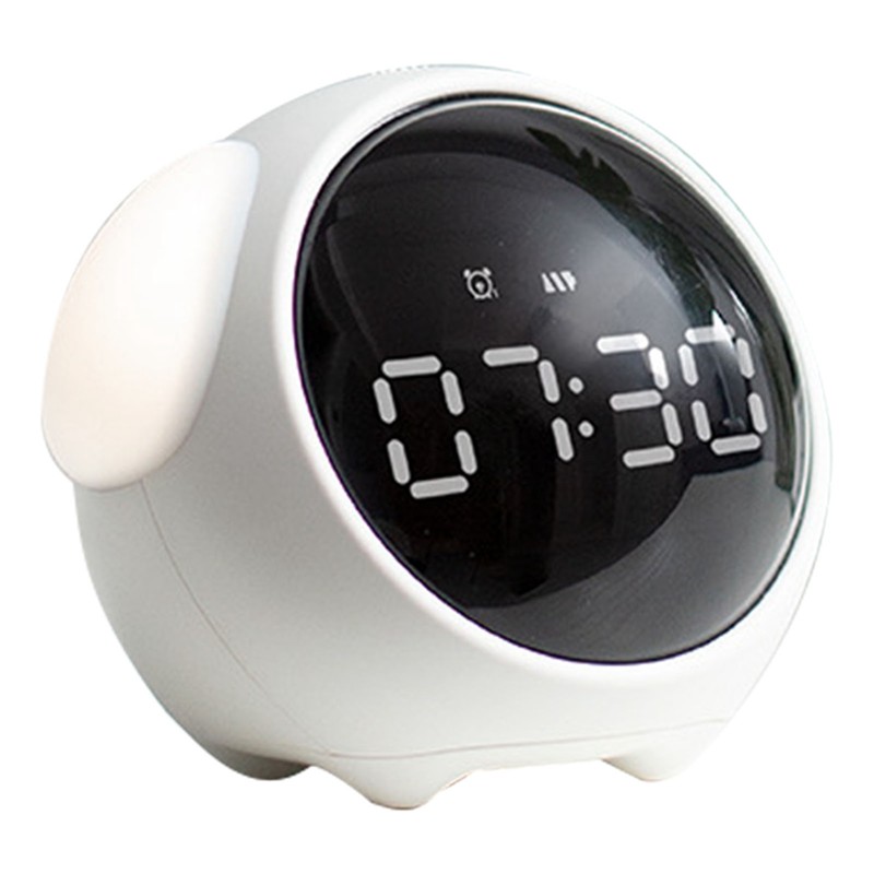 Expression Clock Cute Dog Shape Multifunctional LED Digital Alarm Clock