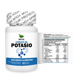 Citrato De Potasio, 60 Cápsulas, Calidad Premium Sabor N/A