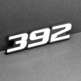 Emblem Badge 2x White black 392 Hemi Emblems 392 Side Fender Badge 3D for 392 Emblem