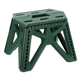 uxcell 9" Folding Step Stool for Adults 275 lbs Capacity Non-Slip Step Stool with Handle Collapsible Foot Stools, Green Small Stepping Stool for Bathroom, Bedroom, Kitchen