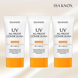 Isa Knox [Half Club] ISA KNOX All Proof Cover Sun Cream 50ml 3pcs / [하프클럽]이자녹스 올 프루프 커버 선 크림 50ml 3개