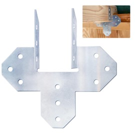 LAJIAOZ Strong 18-Gauge Hurricane Tie Hot Dip Galvanized Joist Hangers Heavy Duty Hot Dip Galvanized Joist Hangers for Roofing Trusses Wood Timber, Resist High Wind Earthquake Forces(Silver, 8Pcs)