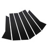 6Pcs B Pillar Posts Trim Glossy Black Exterior Window Decal