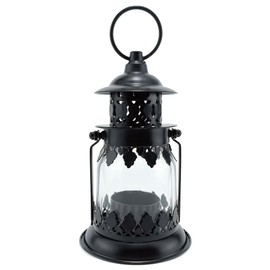Rustic Hanging Lanterns Decorative Candle Lantern Indoor & Outdoor Glass Candle Holder for Garden Patio Living Room Yard Hallway Doorway