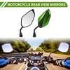 HOPESPANNER Universal Motorcycle Rear View Mirrors Adjustable Bar End Side