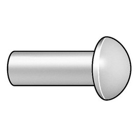 Rivet, Round, 5/16 Dia, 5/8 in L, PK40