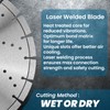 RHAPSODY 14 Inch Laser Welded Diamond Concrete Saw Blade, Segmented