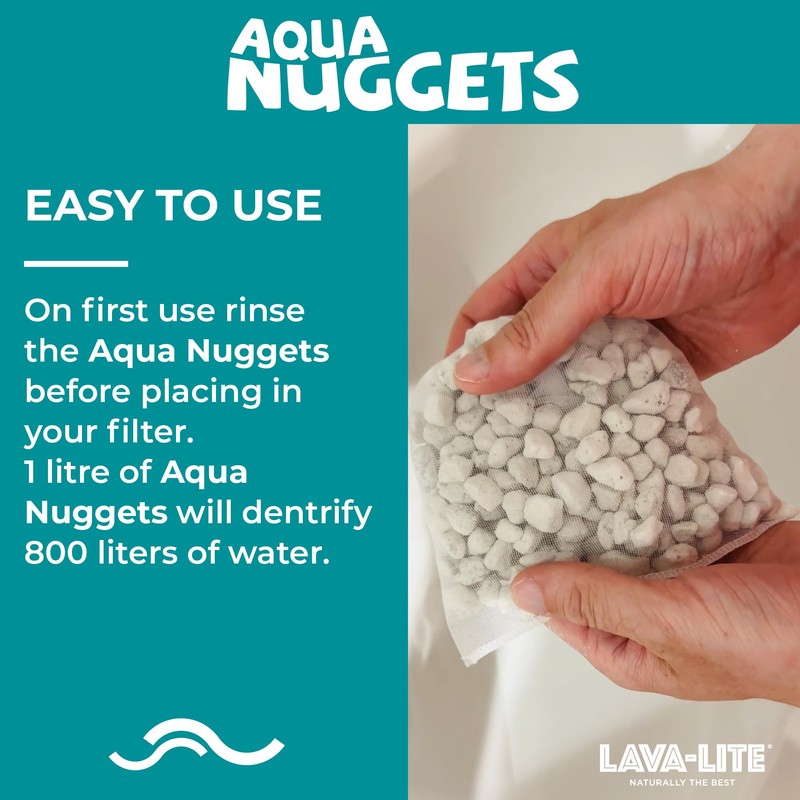 Lava-Lite Aqua Nuggets Filter Media for Crystal-Clear Water in Aquariums,