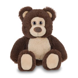 Bearington Lil' Beau Small Chocolate Brown Plush Stuffed Animal Teddy Bear, 7 inches