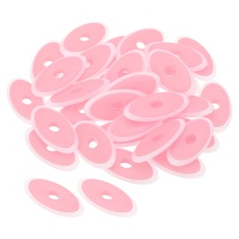 PATIKIL 4.7x2.4cm Erasable Pen Eraser, 30 Pack Oval Hollow Eraser for Art Office Classroom Pink