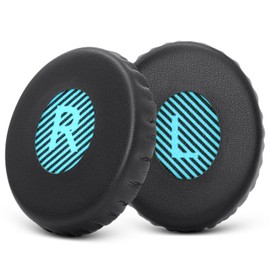 GEVO Ear Pads Cushions Replacement for Bose On-Ear 2 Headphones,Earpads for Bose OE2/OE2i/SoundTrue On-Ear/SoundLink On-Ear,Ear Cushions with High Dense Noise Isolation Foam,Protein Leather,Black&Blue