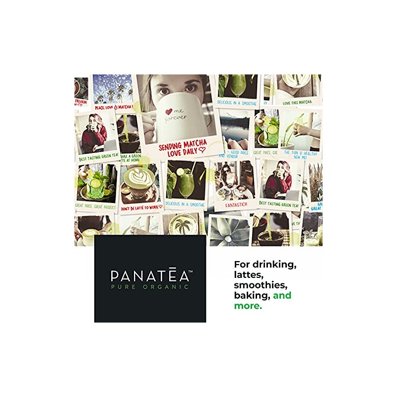 PANATEA Matcha puro de grado culinario de primera calidad, 1