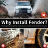 Rear Wheel Anti-Mud Fender for 2024 2025 Toyota Land Cruiser