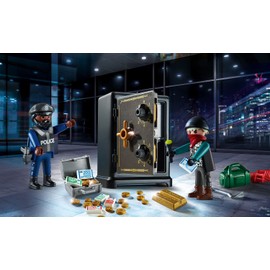 Playmobil 70908 City Action Starter Pack Police Bank Robbery, Suitable Playset for Children Ages 4+