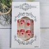 Valentines Press on Nails Short Square Fake Nails with Heart