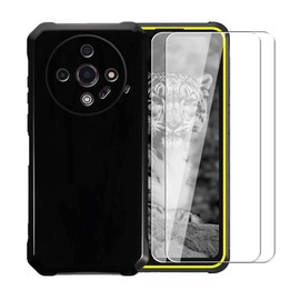 WDMYLFTW Case for Ulefone Armor X31 + [2 Pack] Glass Screen Protector Tempered Film - Transparent Silicone Soft Flexible Bumper Shockproof TPU Protective Cover Shell for Ulefone Armor X31 (Black)