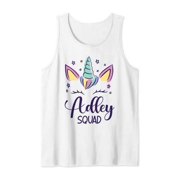 First Name Adley Personalized Adley Squad Tank Top